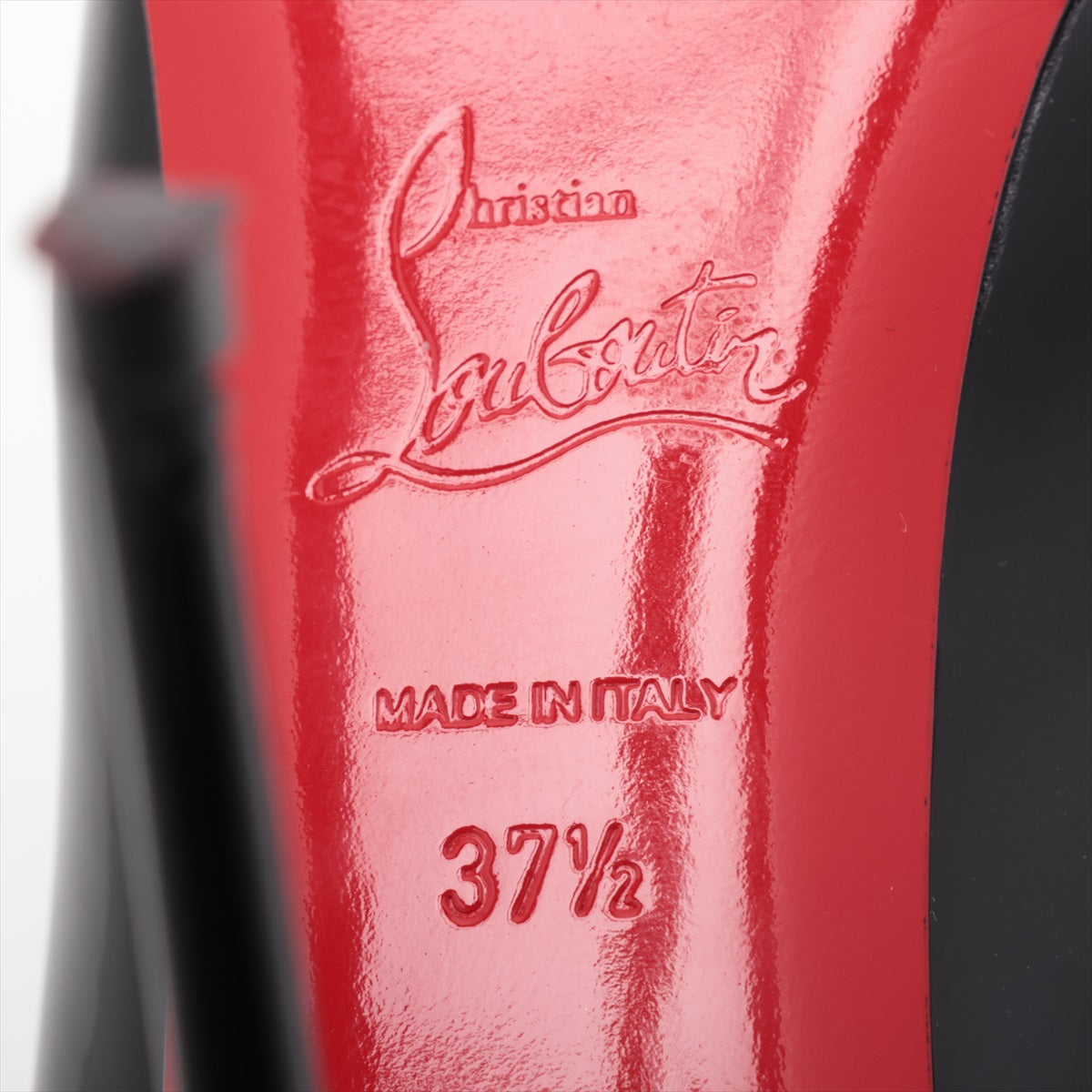 Christian Louboutin Patent Leather Open-toe Pump