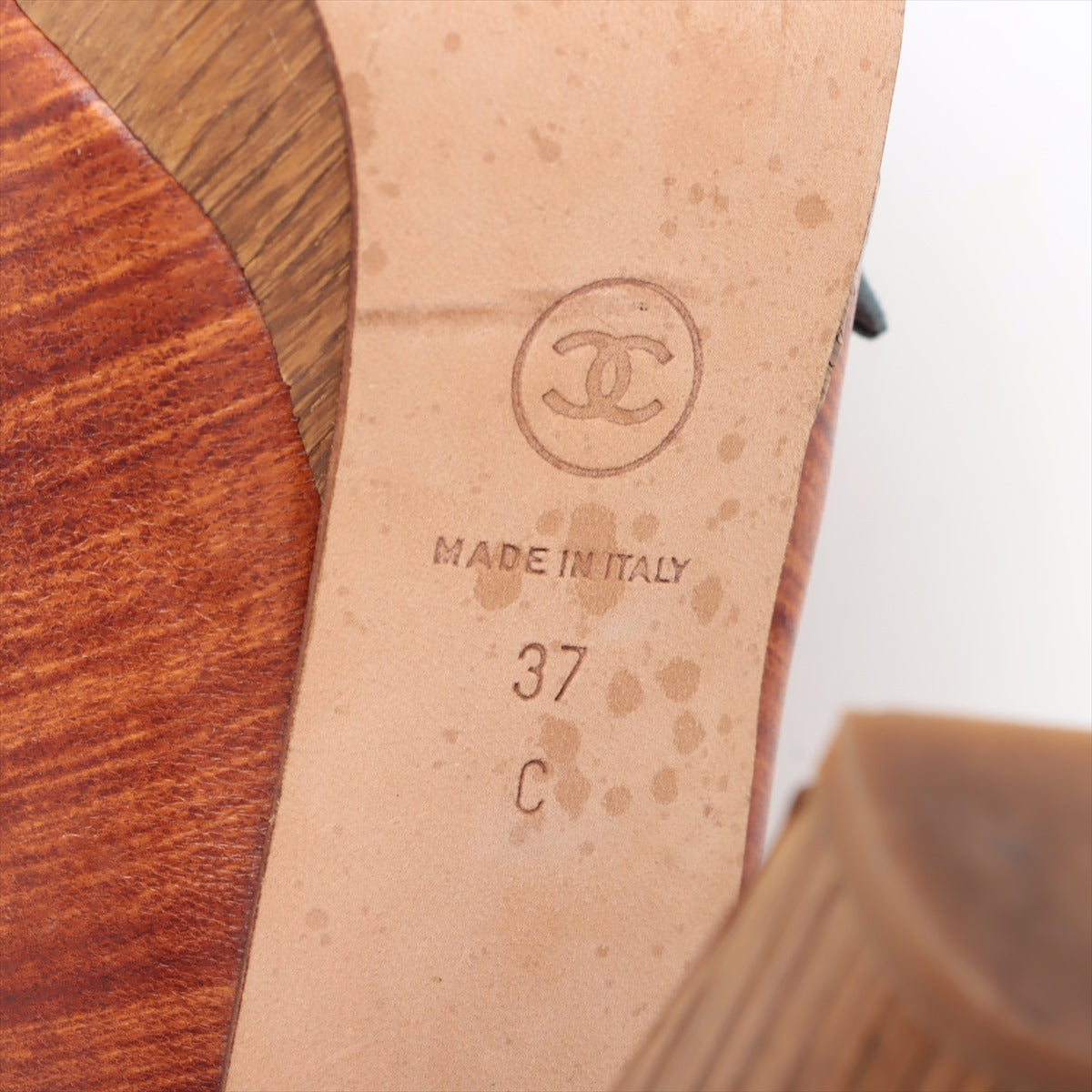 Chanel Rare Multicolor Floral Wood Pumps Limited Edition