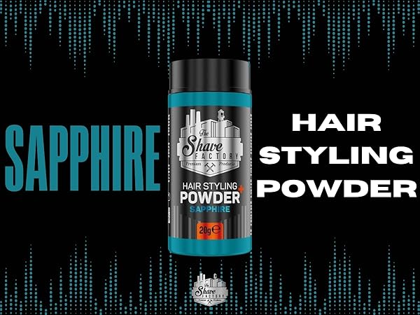 The Shave Factory Hair Styling Powder - Sapphire 0.7 oz - Multipack
