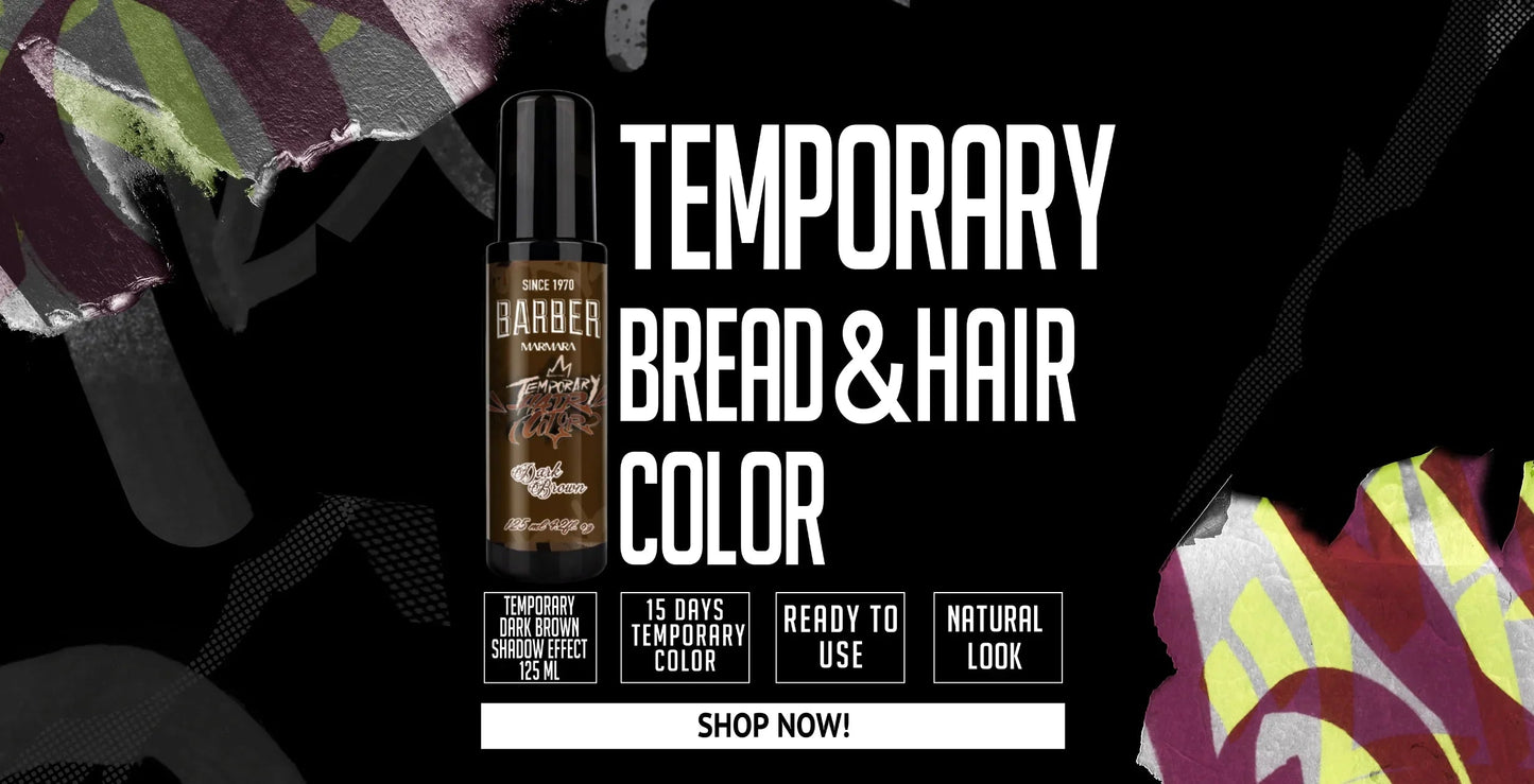 Marmara Barber Temporary Hair Color - Dark Brown 125ml / 4.2 oz