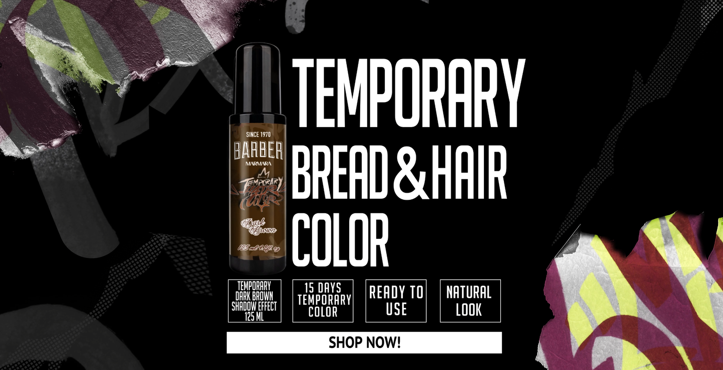Marmara Barber Temporary Hair Color - Dark Brown 4.2 oz