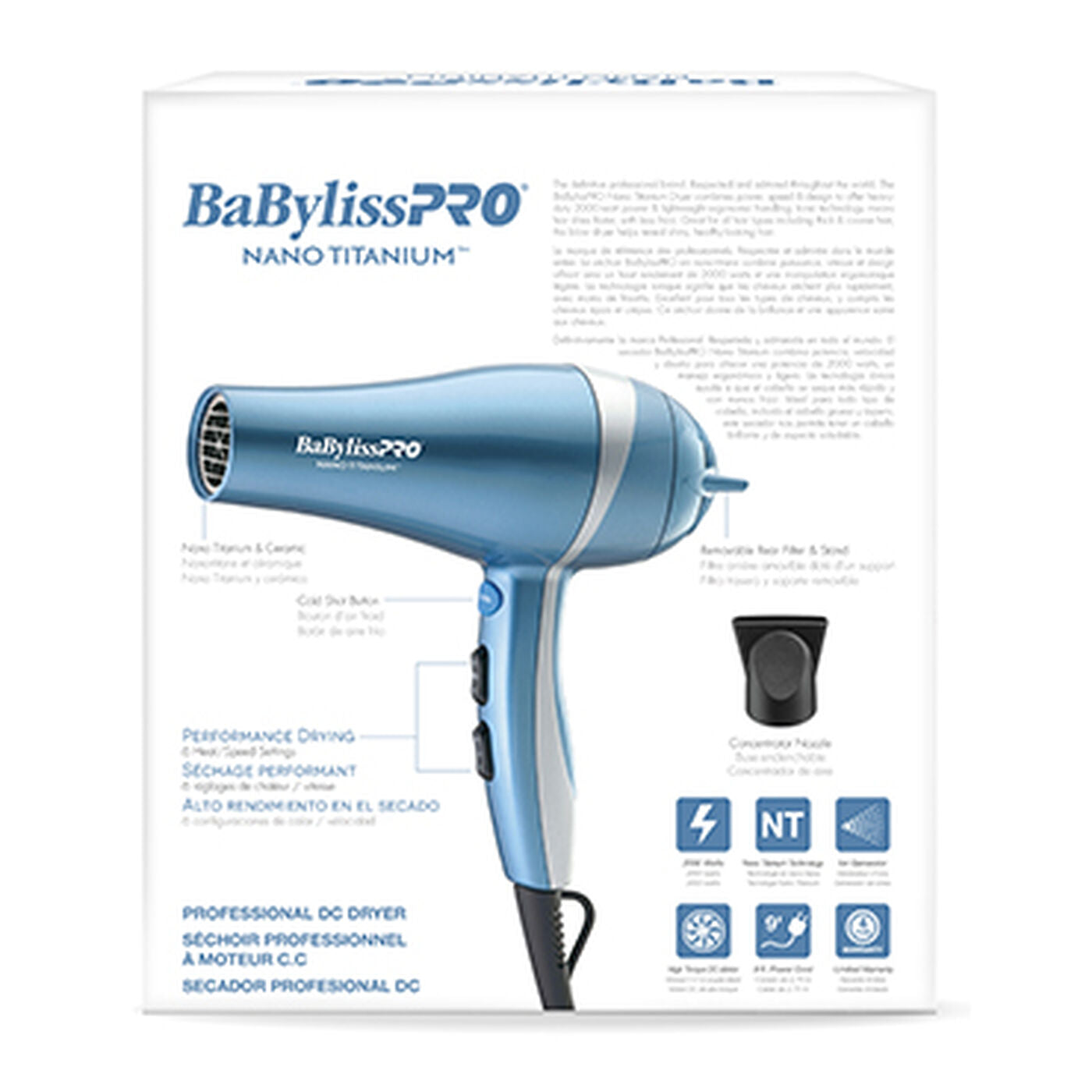 BaBylissPRO® Nano Titanium™ Dryer