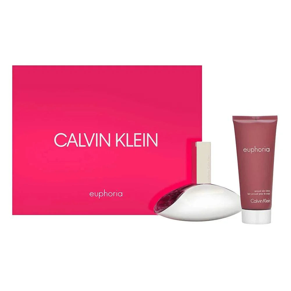 Euphoria by Calvin Klein for Women - 2 Pc Gift Set 1.7oz EDP Spray, 3.4oz Sensual Skin Lotion