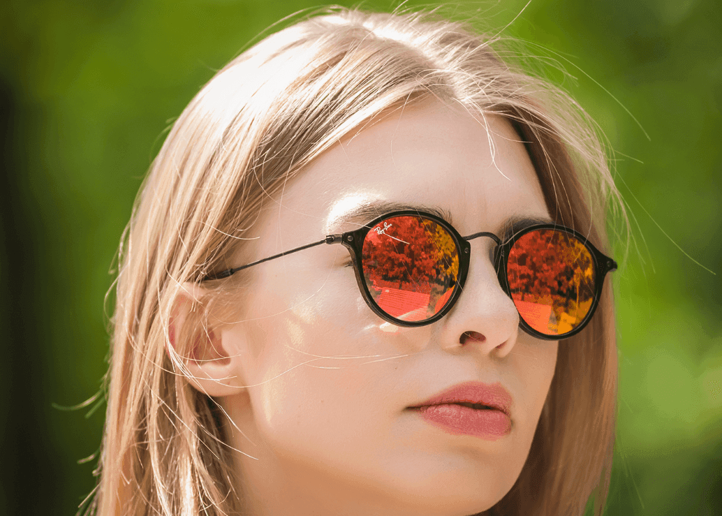 Ray Ban RB 2447 901-4W - Black-Orange Gradient Flash by Ray Ban for Unisex - 52-21-145 mm Sunglasses