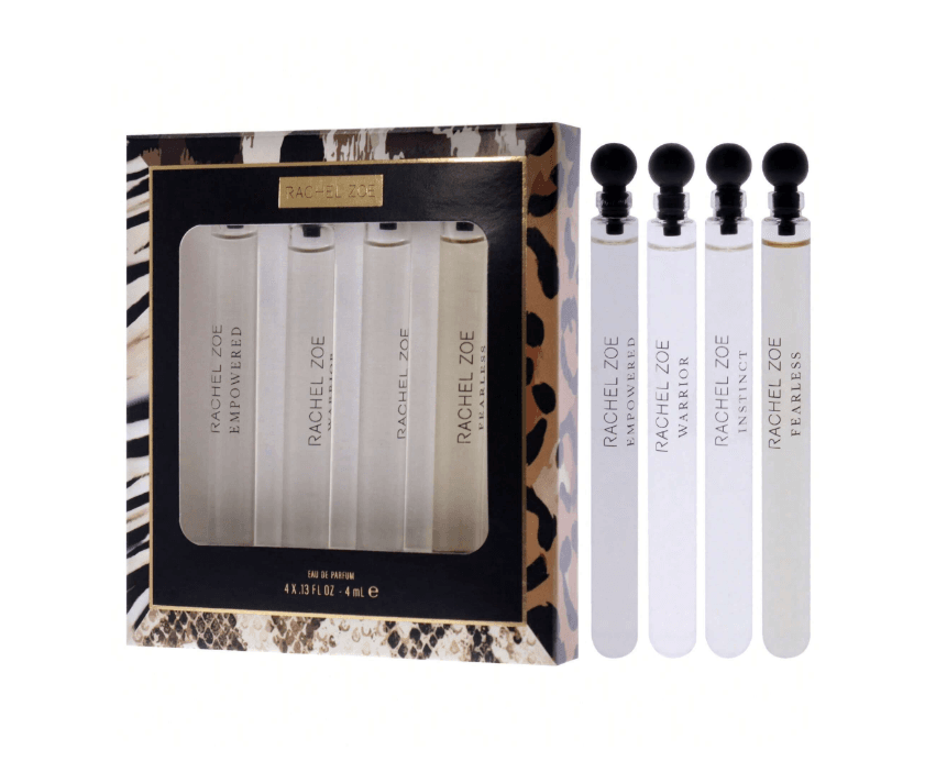 Rachel Zoe by Rachel Zoe for Women - 4 Pc Mini Gift Set 0.13oz Fearless EDP Spray, 0.13oz Warrior EDP Spray, 0.13oz Instinct EDP Spray, 0.13oz Empowered EDP Spray