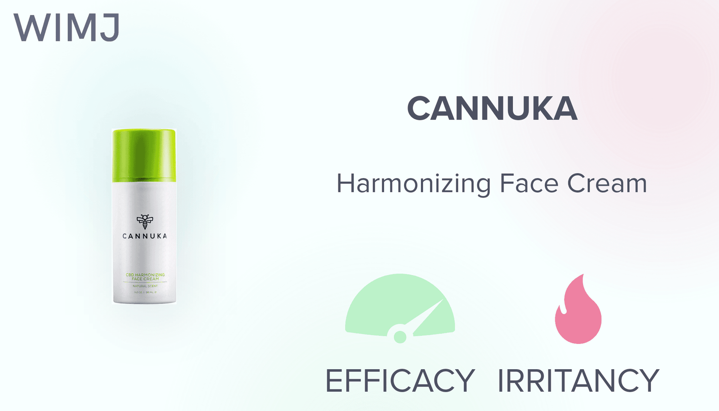 CBD Harmonizing Face Cream - Natural Scent by Cannuka for Unisex - 3.2 oz Cream