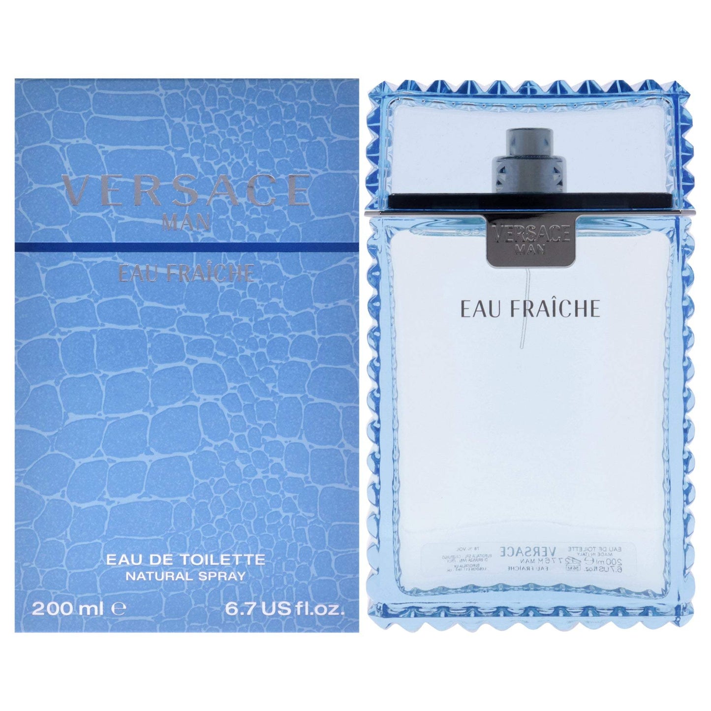 Versace Man Eau Fraiche by Versace for Men - 6.7 oz EDT Spray