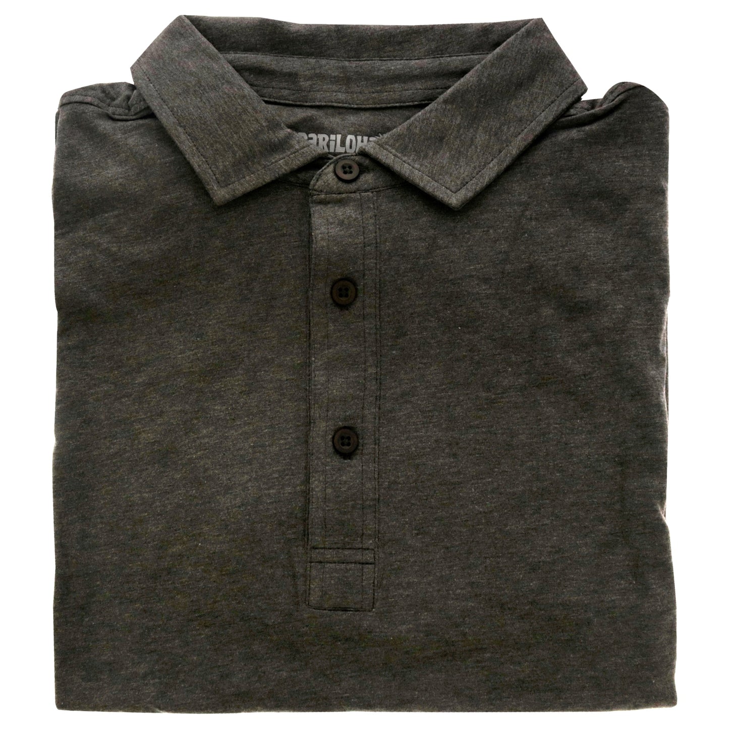 Bamboo Performance Jersey Polo T-Shirt - Carbon Heather by Cariloha for Men - 1 Pc T-Shirt (S)