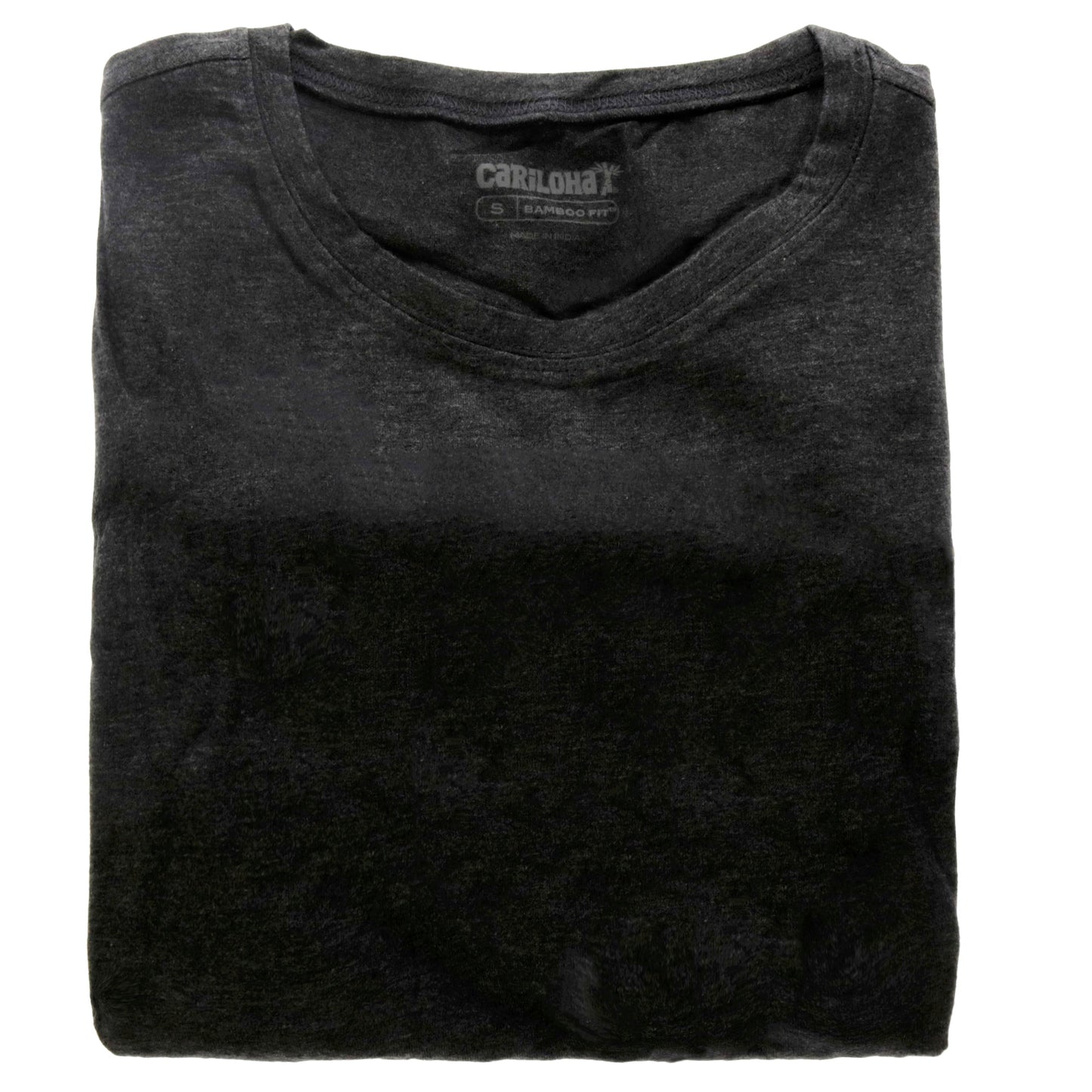 Bamboo Athletic Crew T-Shirt - Carbon Heather by Cariloha for Women - 1 Pc T-Shirt (S)