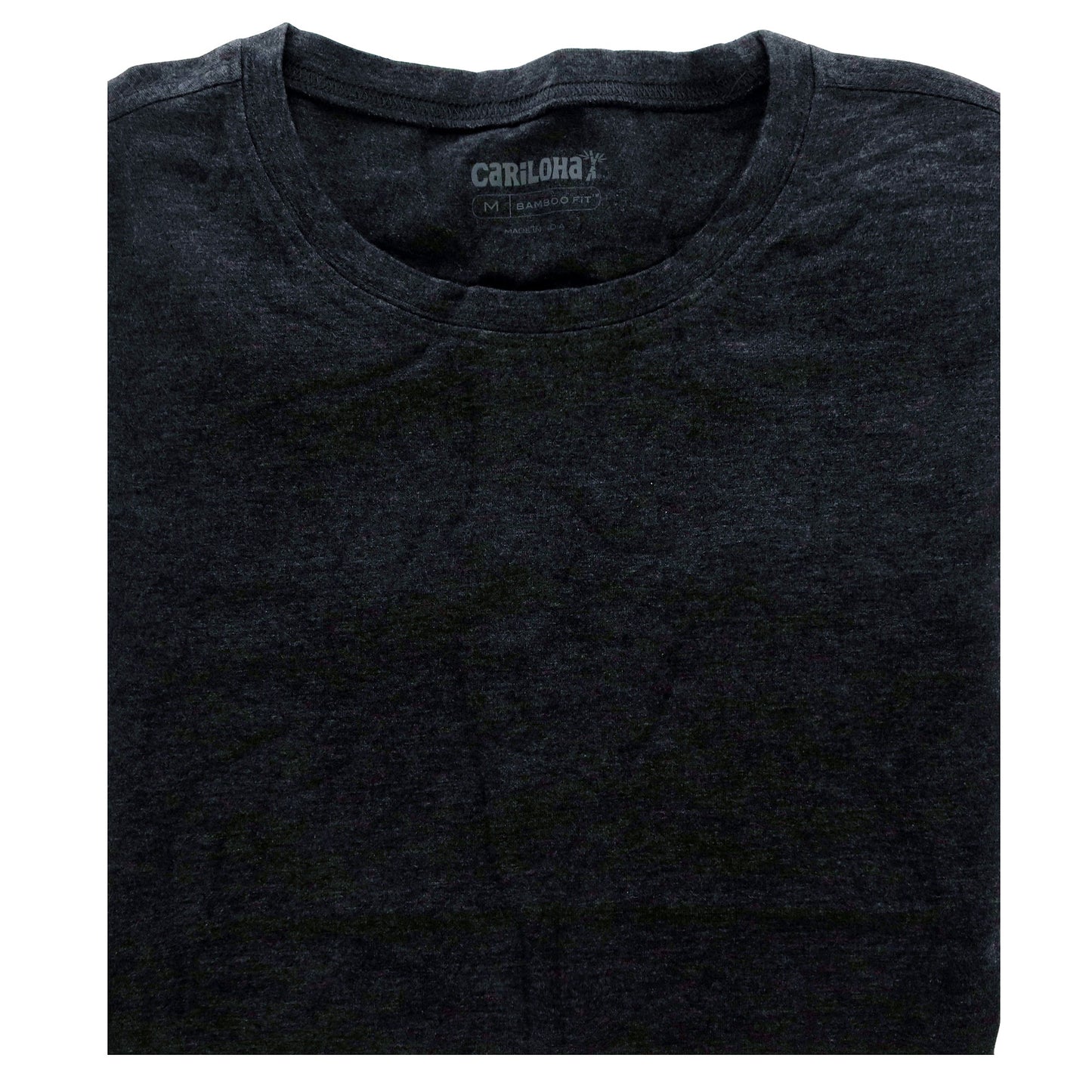 Bamboo Athletic Crew T-Shirt - Carbon Heather by Cariloha for Women - 1 Pc T-Shirt (M)