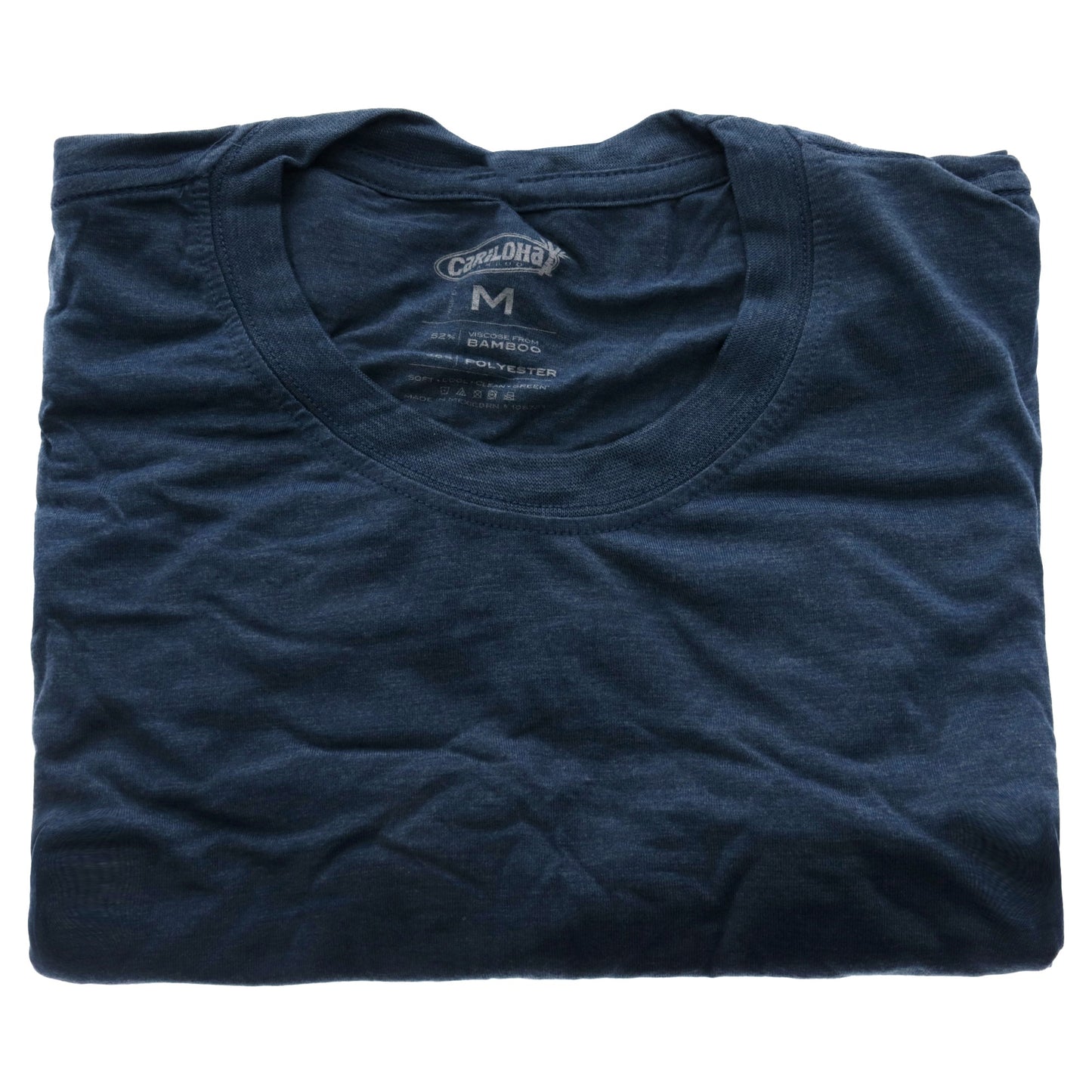 Bamboo Comfort Crew Tee - Bermuda Blue by Cariloha for Men - 1 Pc T-Shirt (M)
