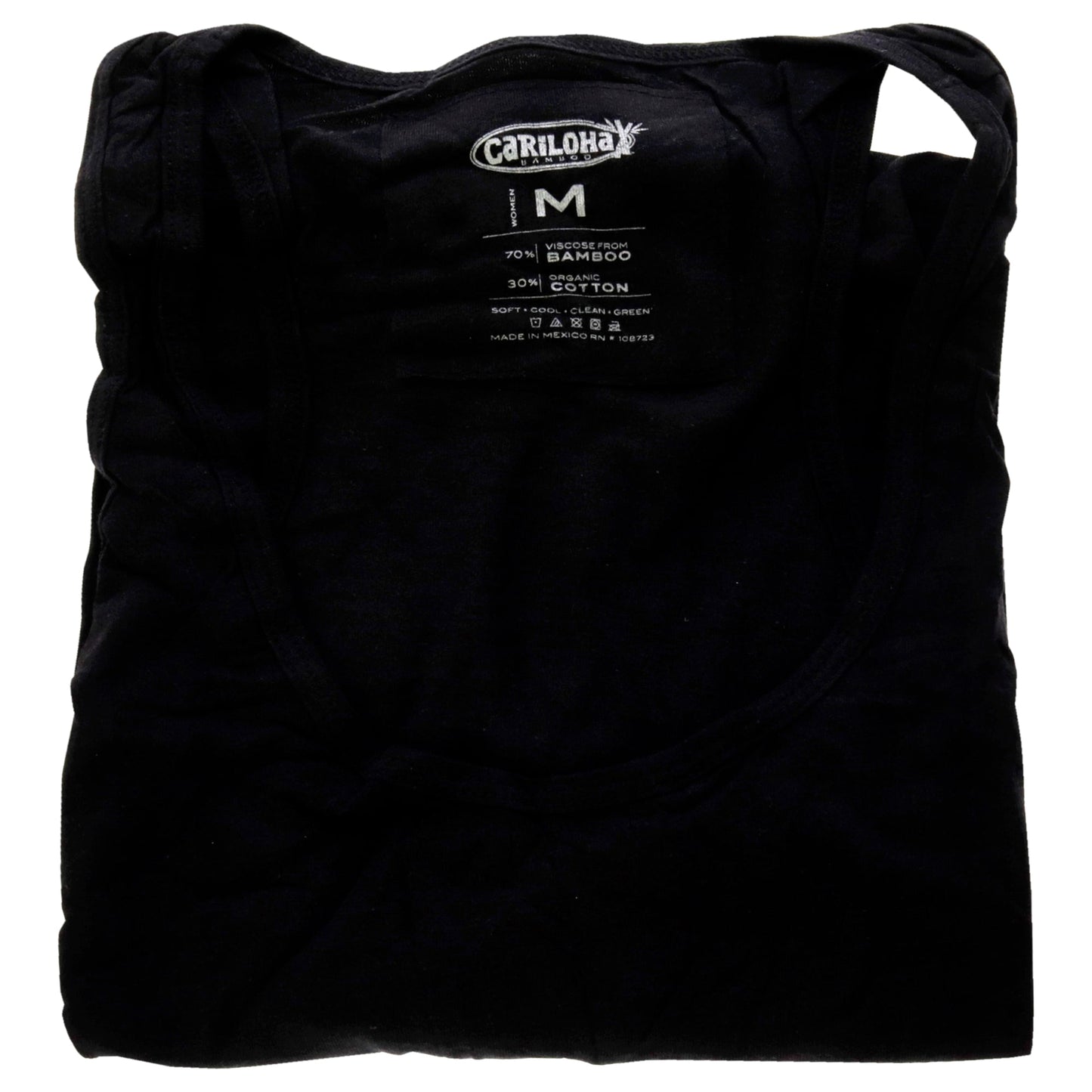 Bamboo Racer Tank - Black by Cariloha for Women - 1 Pc Tank Top (M)