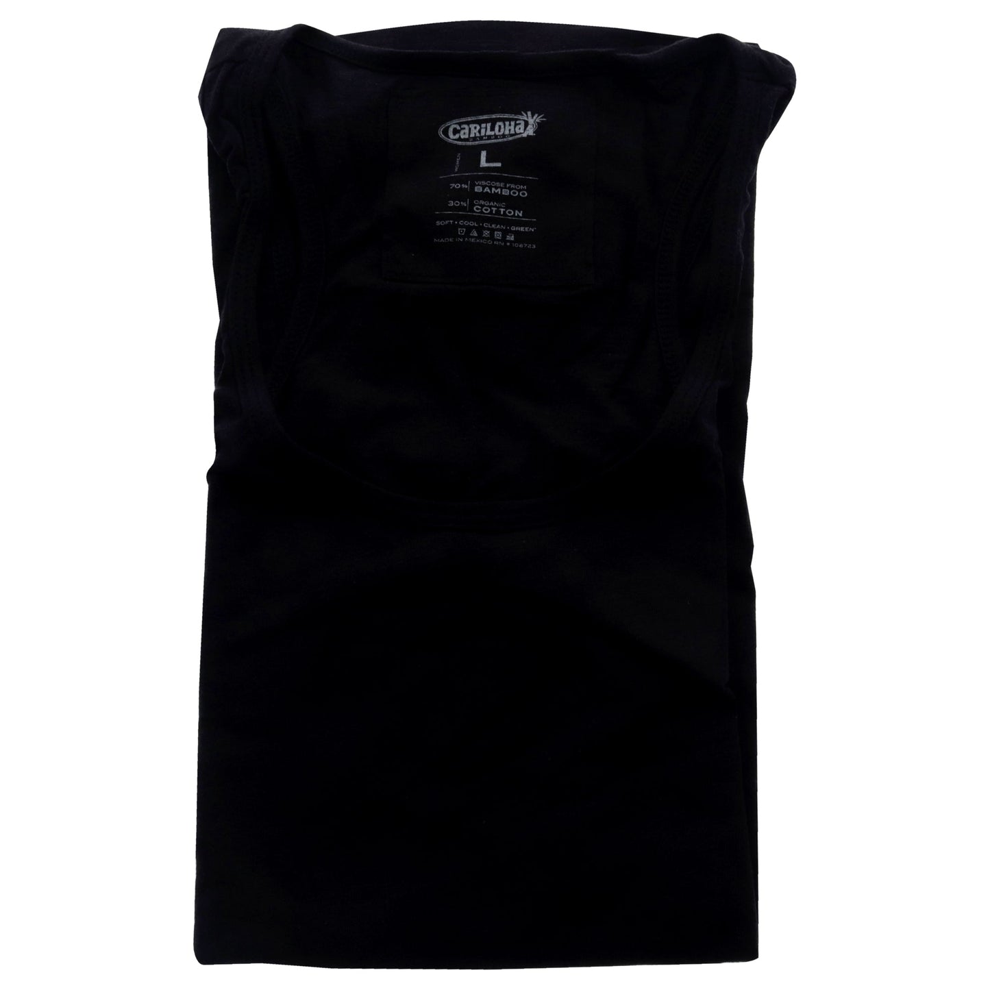 Bamboo Racer Tank - Black by Cariloha for Women - 1 Pc Tank Top (L)