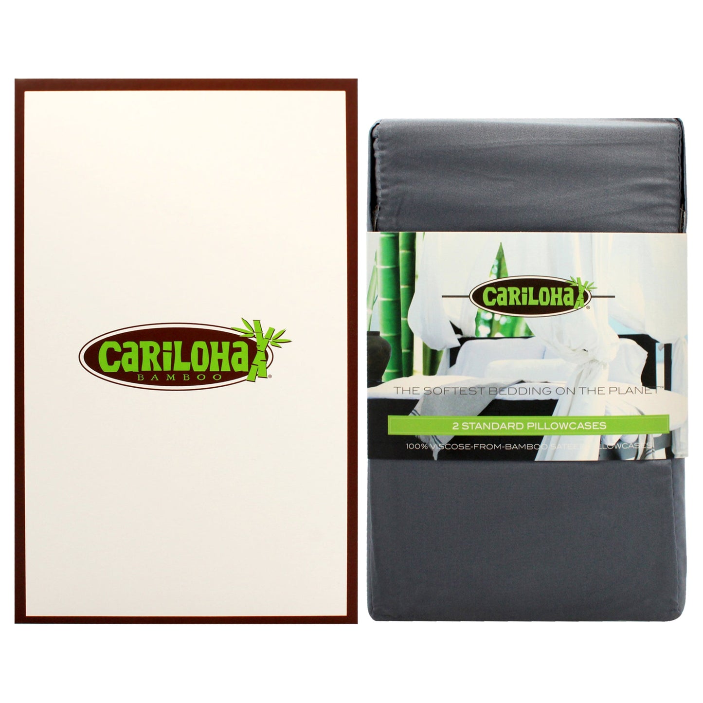 Resort Bamboo Pillowcase Set - Blue Lagoon-Standard by Cariloha for Unisex - 2 Pc Pillowcase