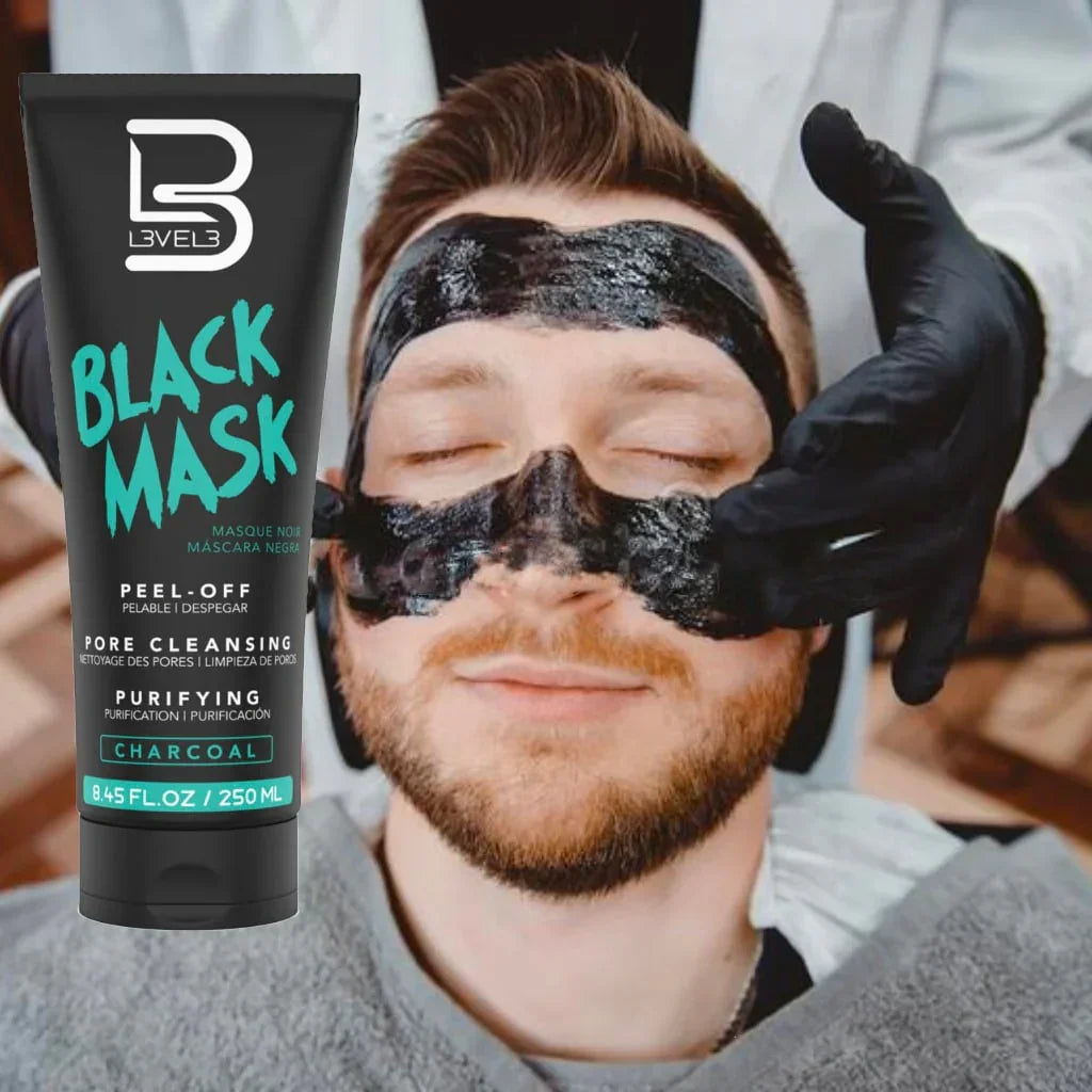 L3VEL3 Black Facial Mask 250ml / 8.45 oz - Multipack