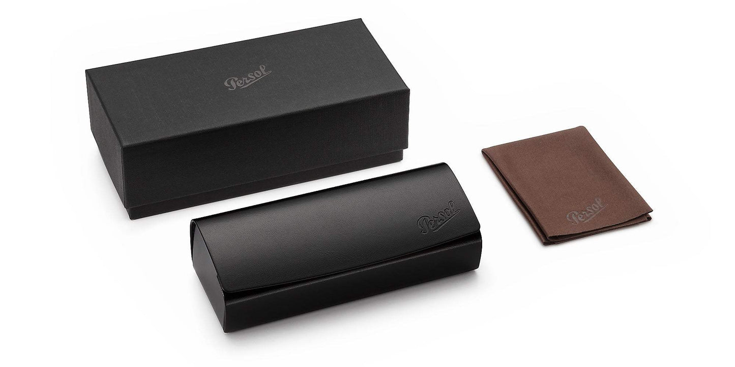 Persol PO9649S 24-57 - Havana-Brown Polarized by Persol for Men - 52-18-145 mm Sunglasses