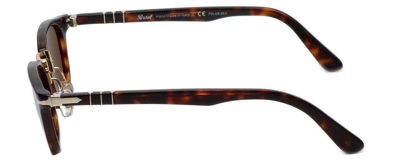 Persol PO3127S 24-57 - Havana-Brown Polarized by Persol for Men - 50-22-145 mm Sunglasses