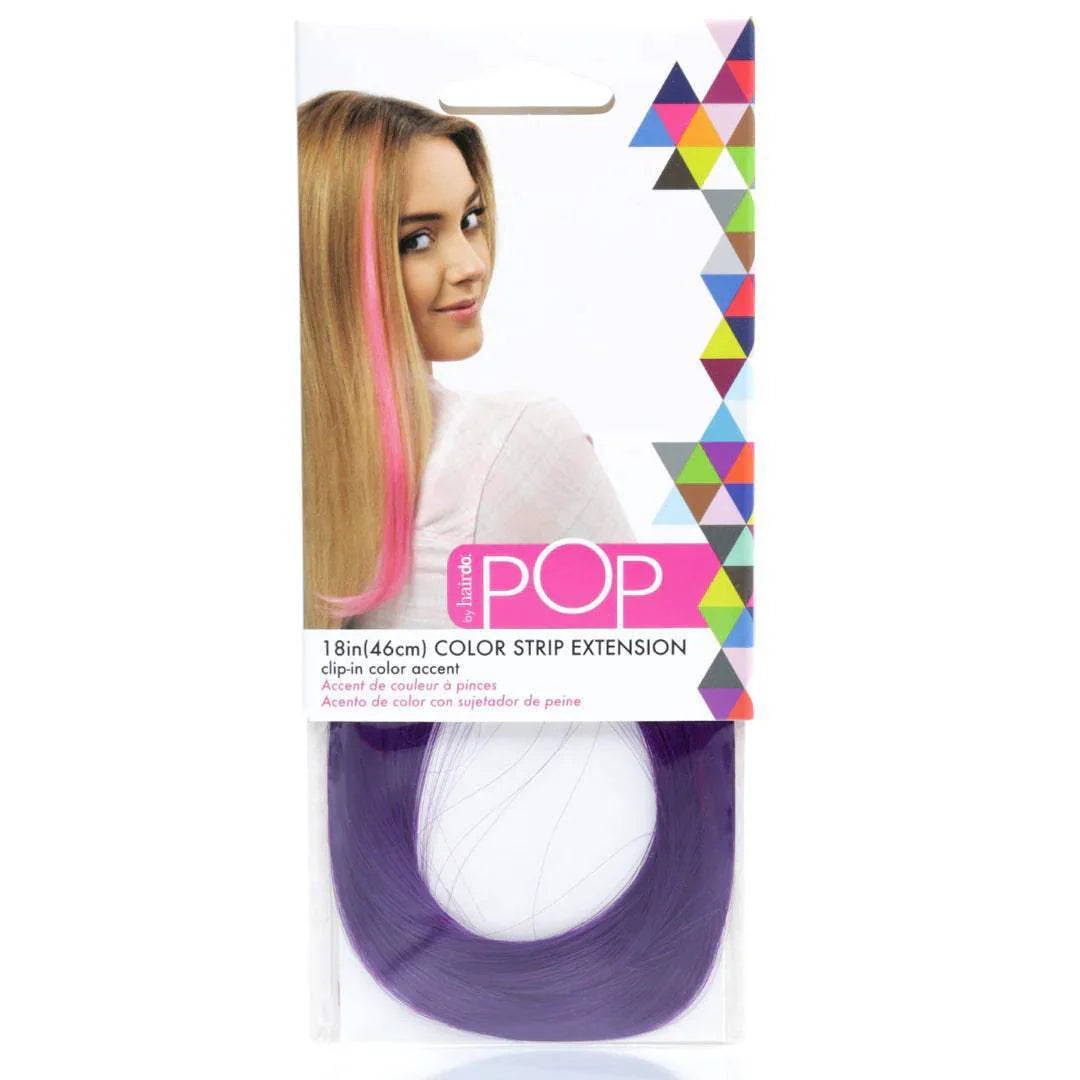 Pop Color Strip Extension - Berry Kiss by Hairdo for Women - 18 Inch Hair Extension