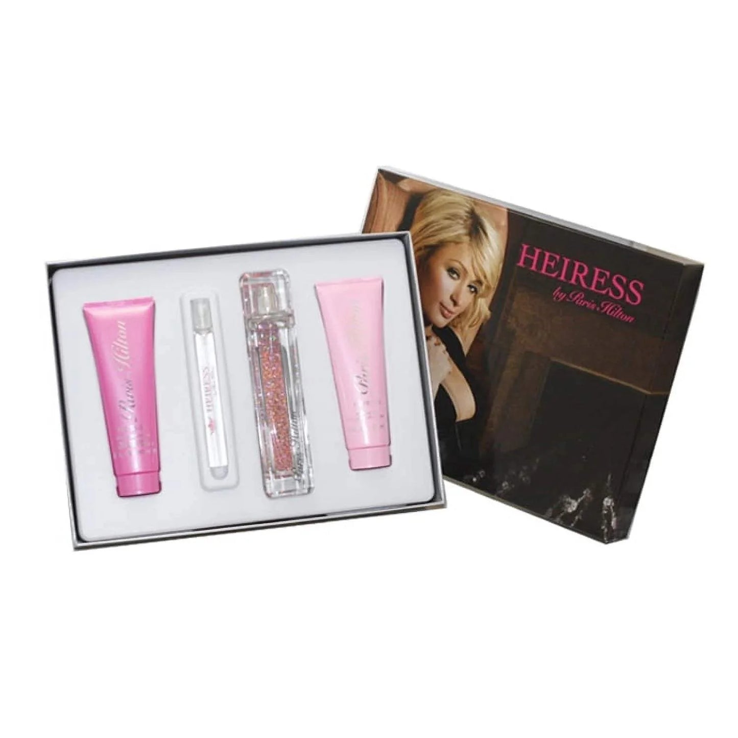 Paris Hilton by Paris Hilton for Women - 4 Pc Gift Set 3.4oz EDP Spray, 0.34oz EDP Spray, 3oz Body Lotion, 3oz Bath and Shower Gel