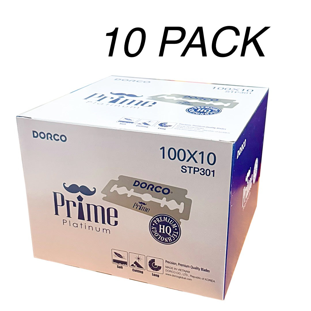 Dorco Prime Platinum Double Edge Razor Blades 100pk