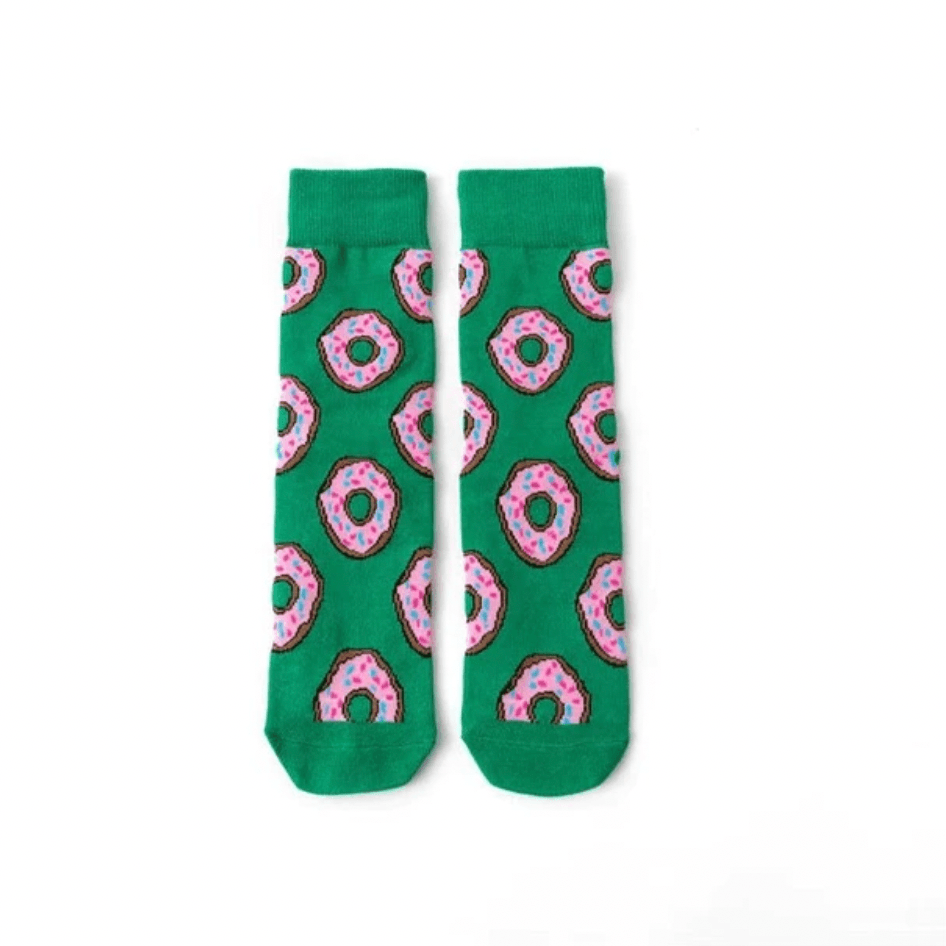 Green Donuts Socks