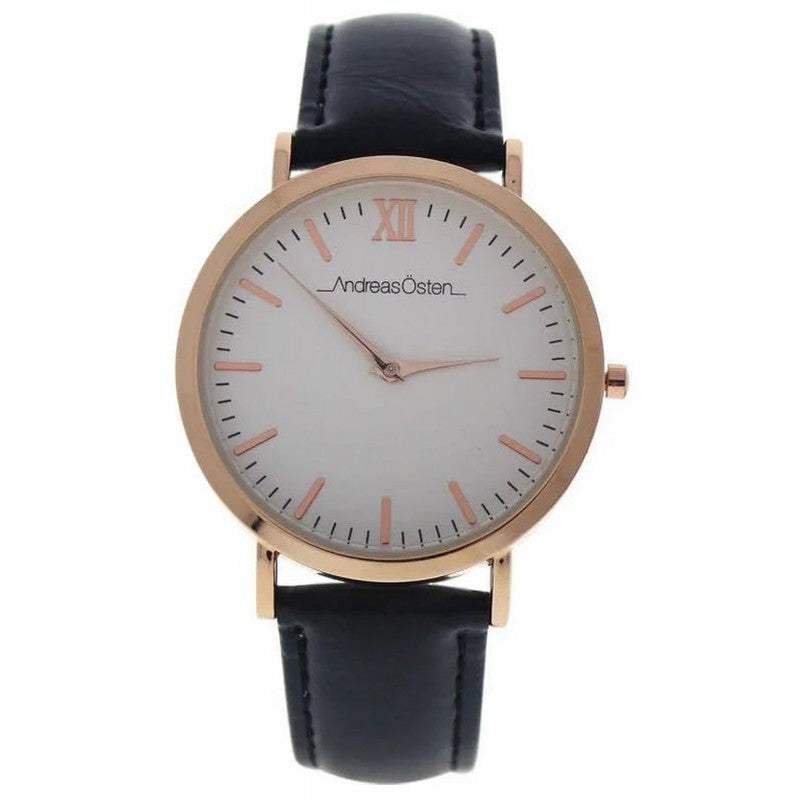 AO-13 Klassisk - Rose Gold/Black Leather Strap Watch by Andreas Osten for Women - 1 Pc Watch