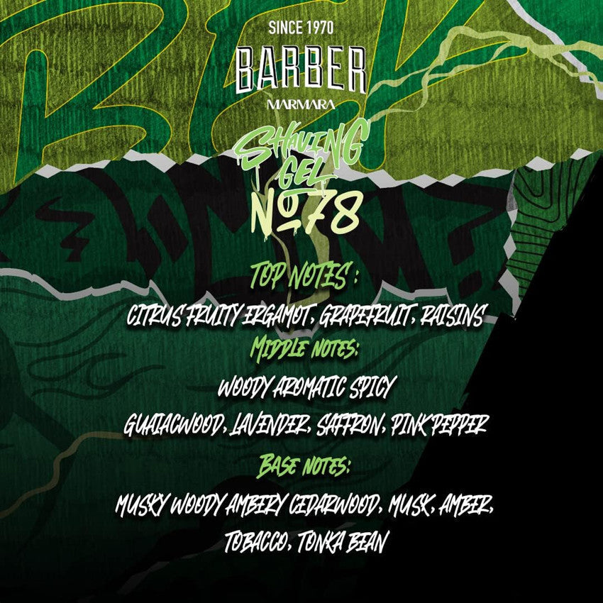 Marmara Barber Shaving Gel No.78 - 34 oz - Multipack