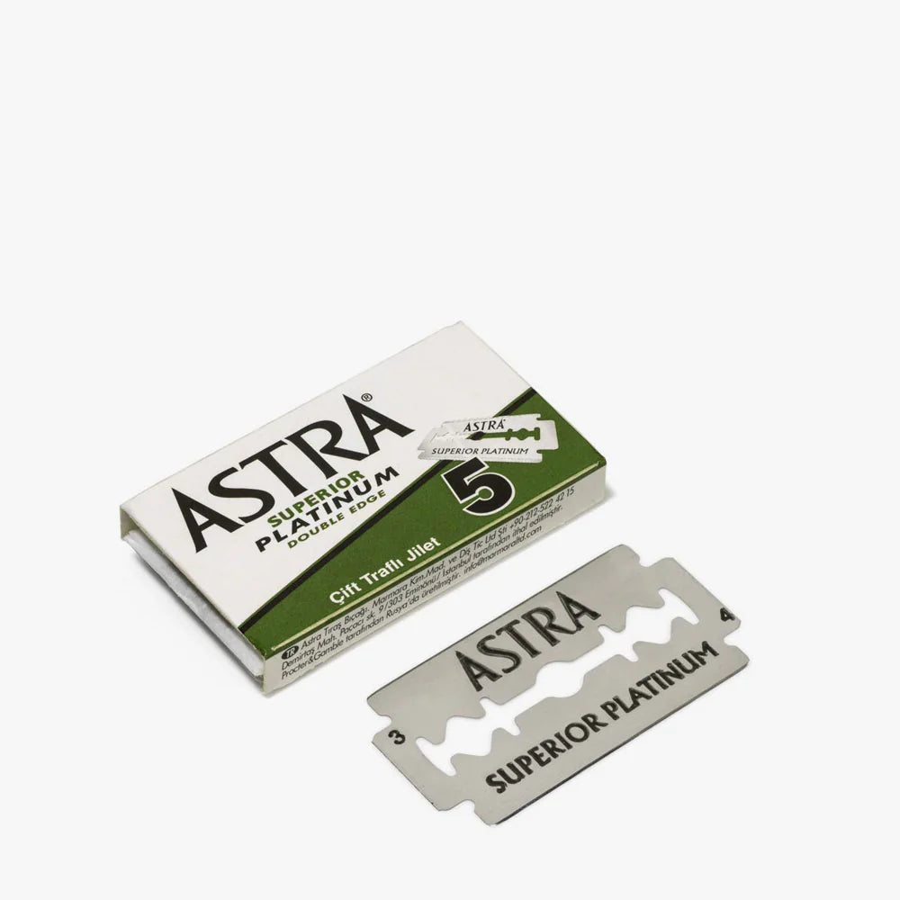 Astra Superior Platinum Double Edge Safety Razor Blade - 1000 Count