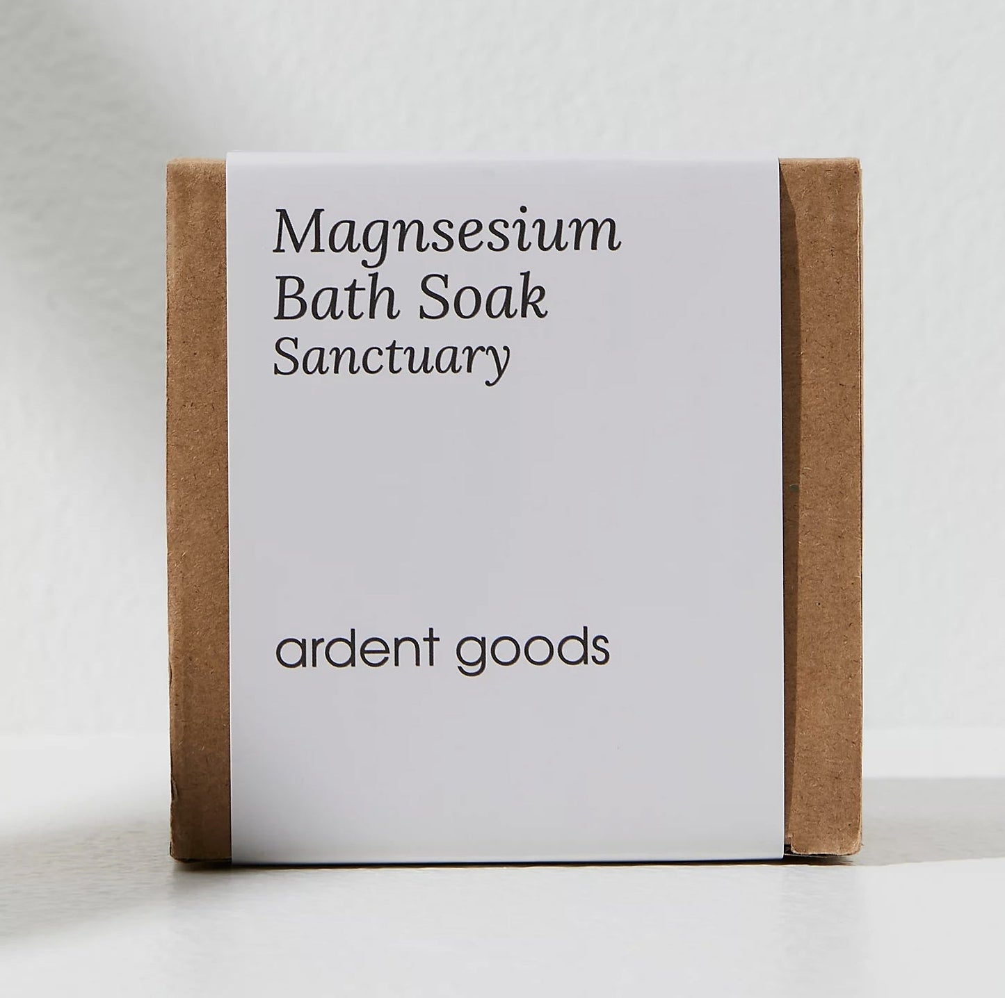 Magnesium Bath Salt Soak in refillable bamboo bowl