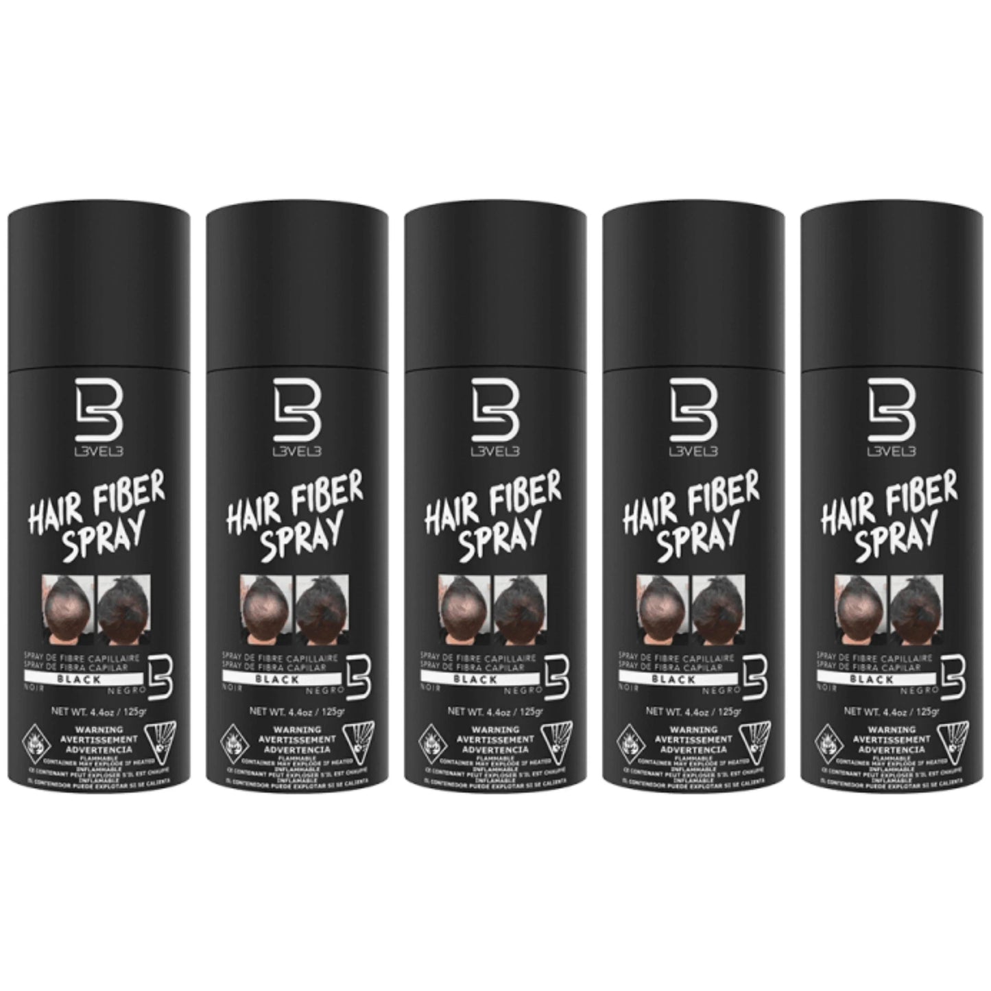 Level3 Lv3 -black Hair Fiber Spray - BarberSets