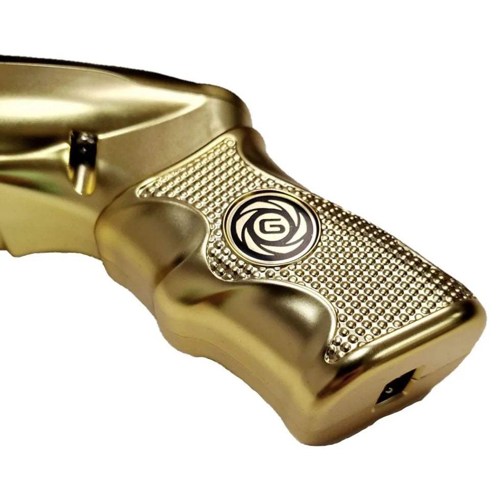 GAMMA+ Collector's Edition Golden Gun Cordless Hair Clipper with Display Showcase Gold