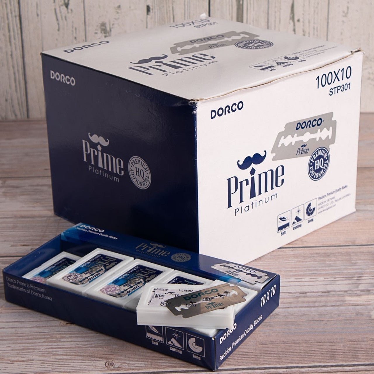 Dorco STP301 Prime Platinum Extra Double Edge Razor Blade - 5000 ct