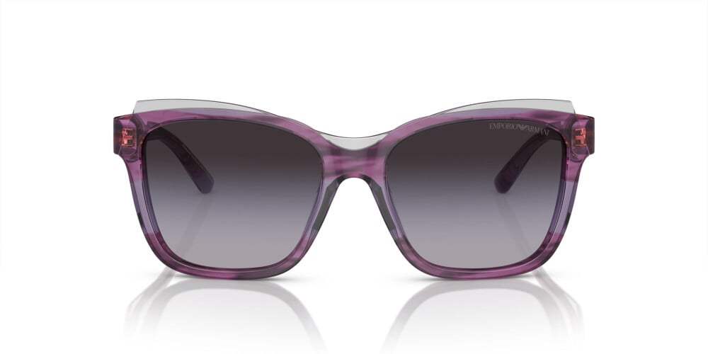 Emporio Armani AR 8042 5291-8E - Striped Green by Giorgio Armani for Women - 57-15-140 mm Sunglasses