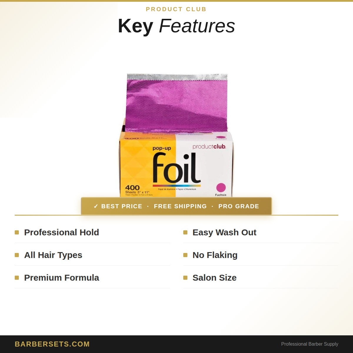 PRODUCT CLUB Ready to Use Foil 500ct (Silv)