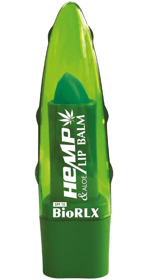 BioRLX Aloe Vera Hemp Oil Color Free Paraben Free Lip Balm