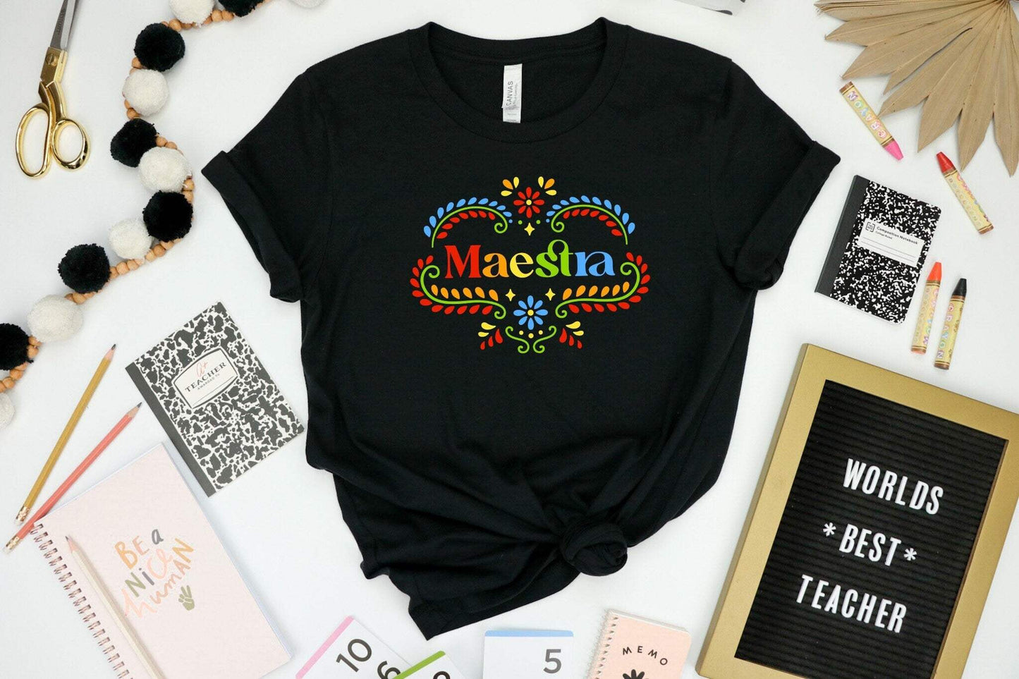 Maestra shirt 100% Cotton T-shirt High Quality