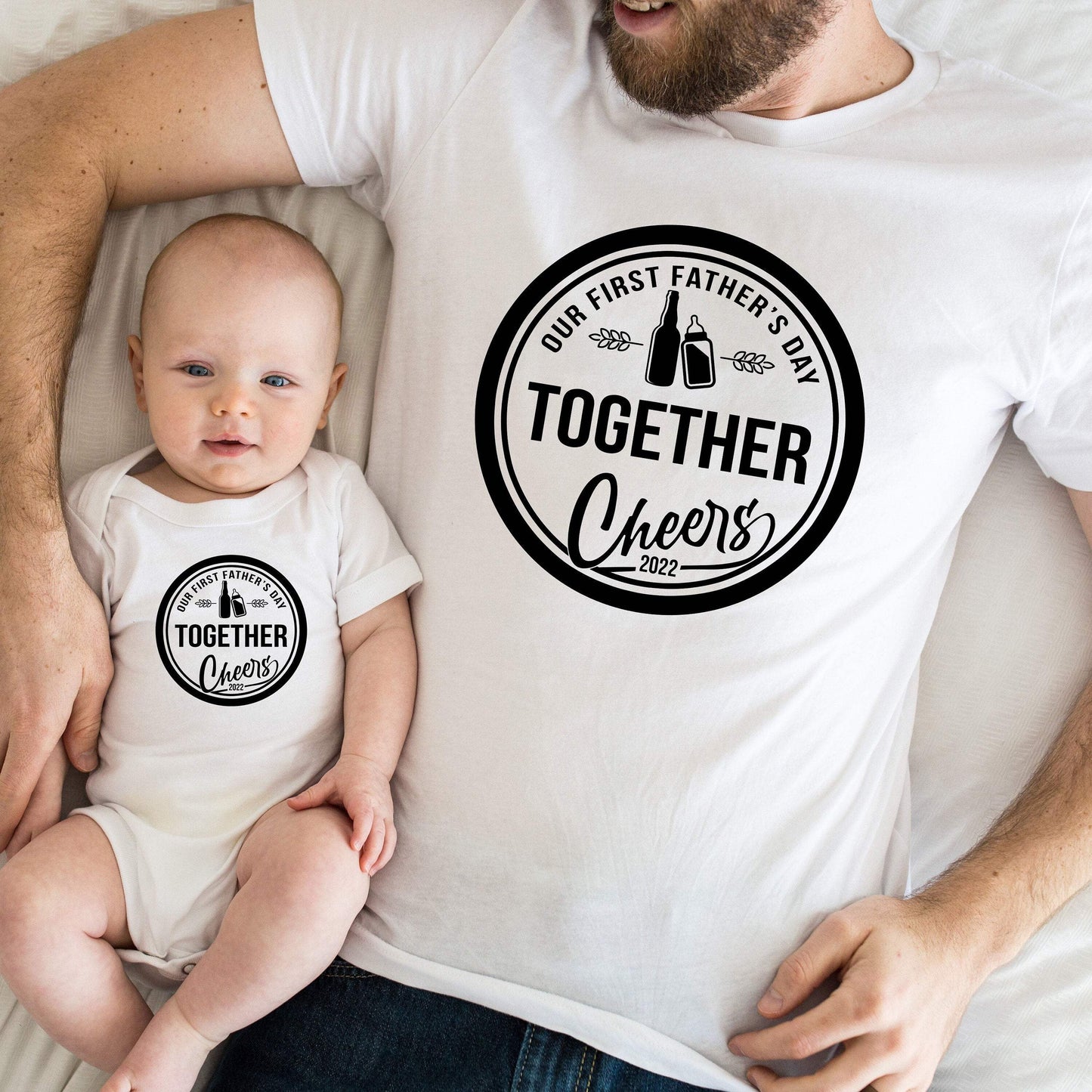 Our First Father's Day Together shirt 100% Cotton T-shirt High Quality