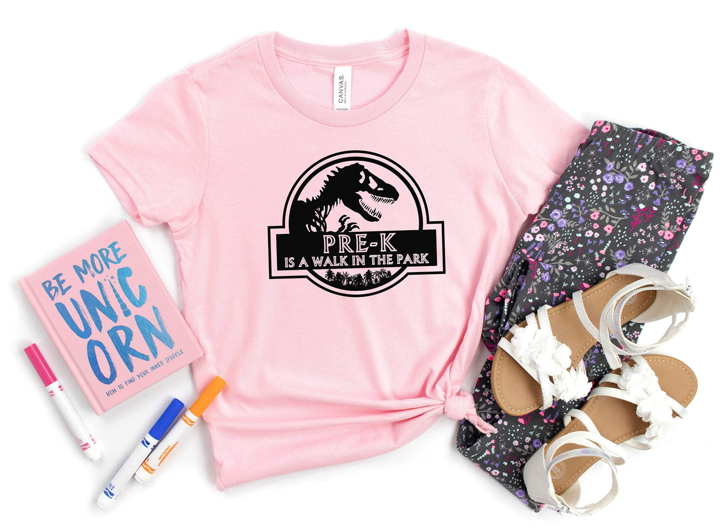 Pre-K Is A Walk In The Park shirt 100% Cotton T-shirt High Quality