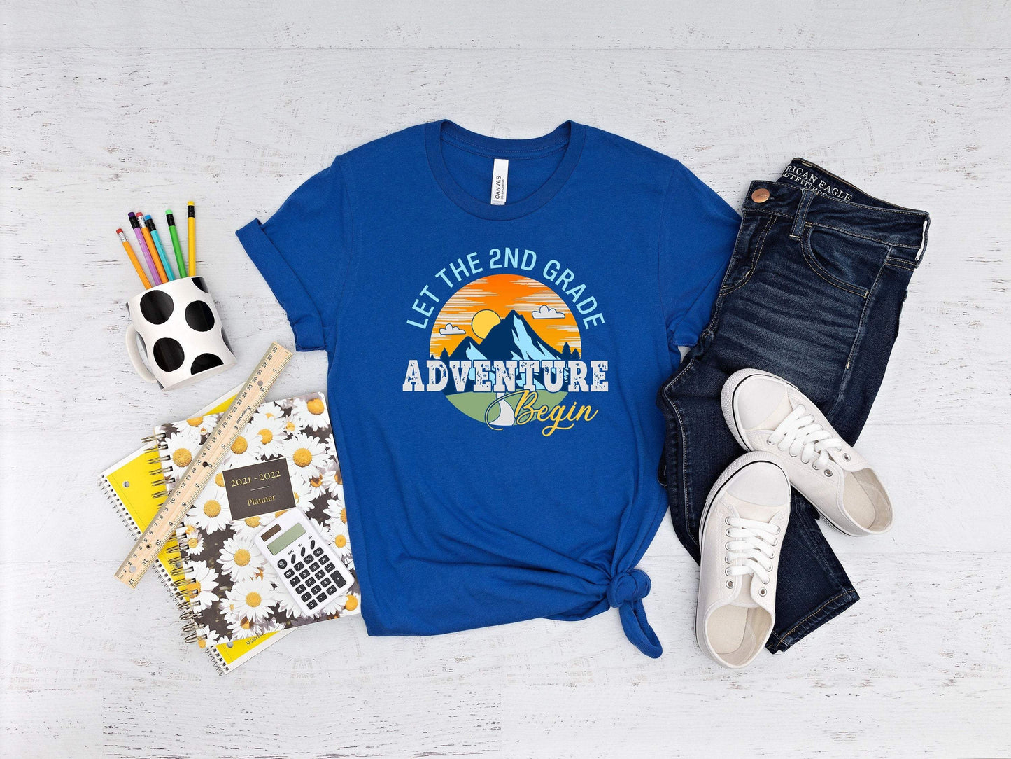 Let The 2nd Grade Adventure Begin shirt 100% Cotton T-shirt High Quality