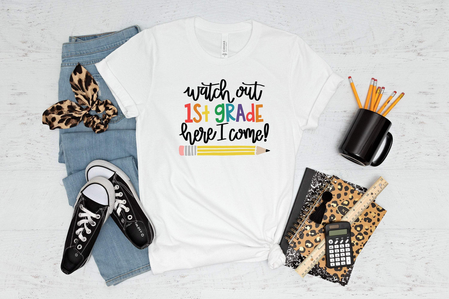 Watch Out First Grade Here I Come shirt 100% Cotton T-shirt High Quality