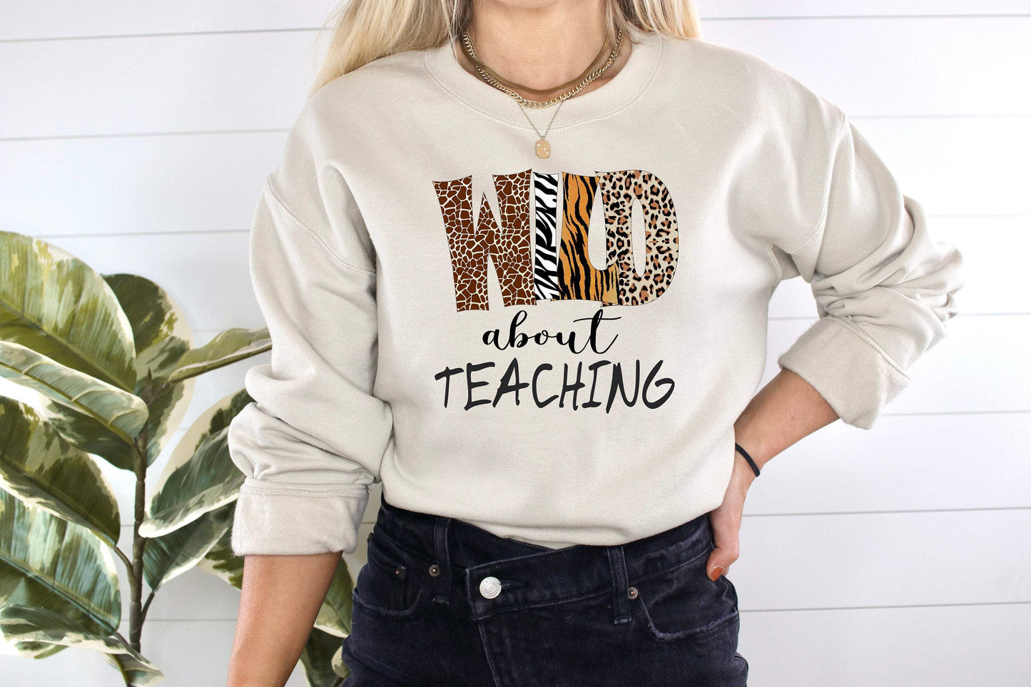 Wild About Teaching shirt 100% Cotton T-shirt High Quality