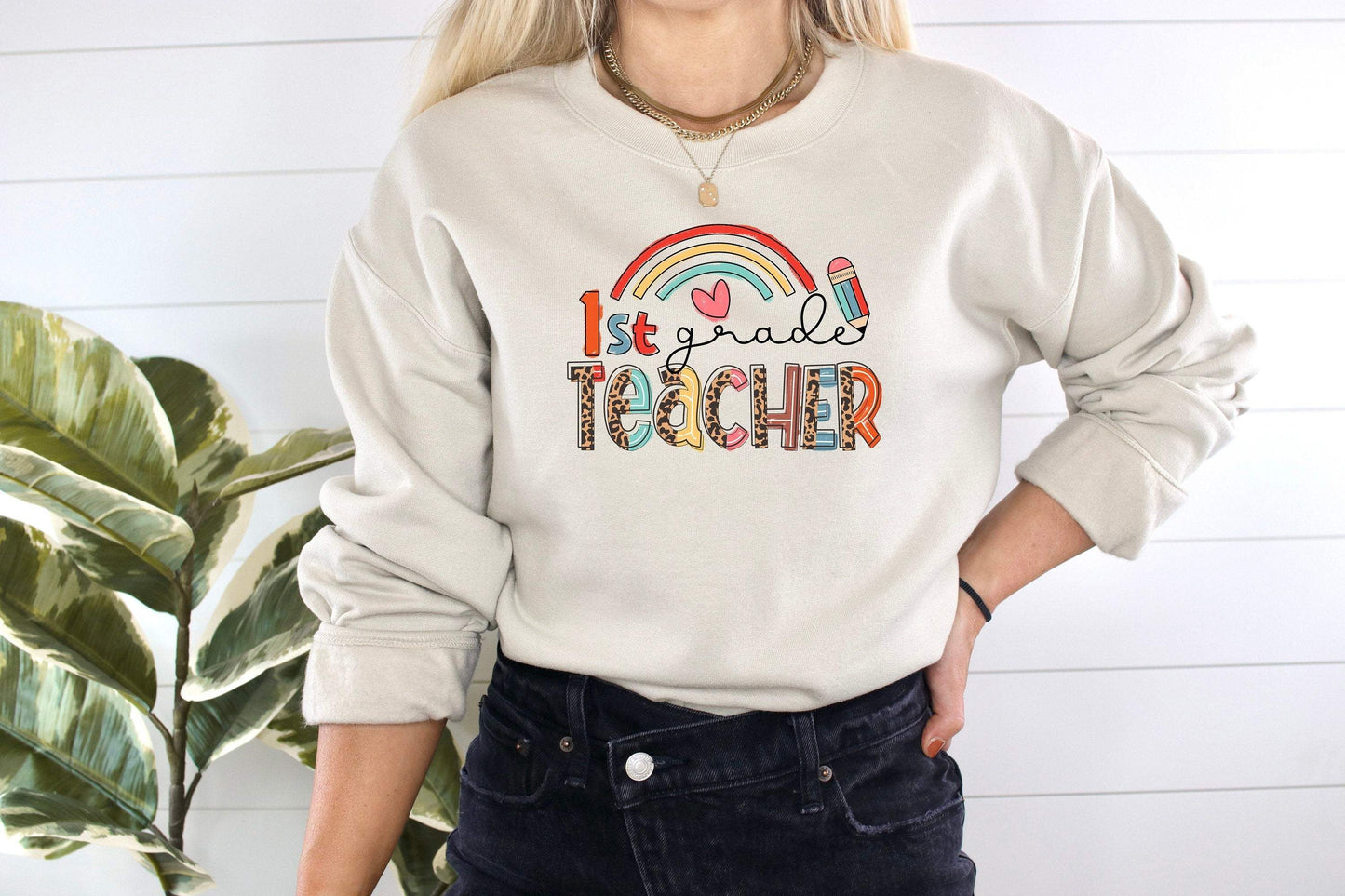 1st Grade Teacher shirt 100% Cotton T-shirt High Quality