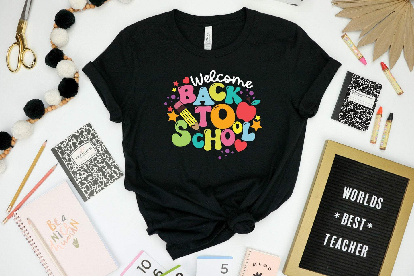 Welcome Back To School shirt 100% Cotton T-shirt High Quality