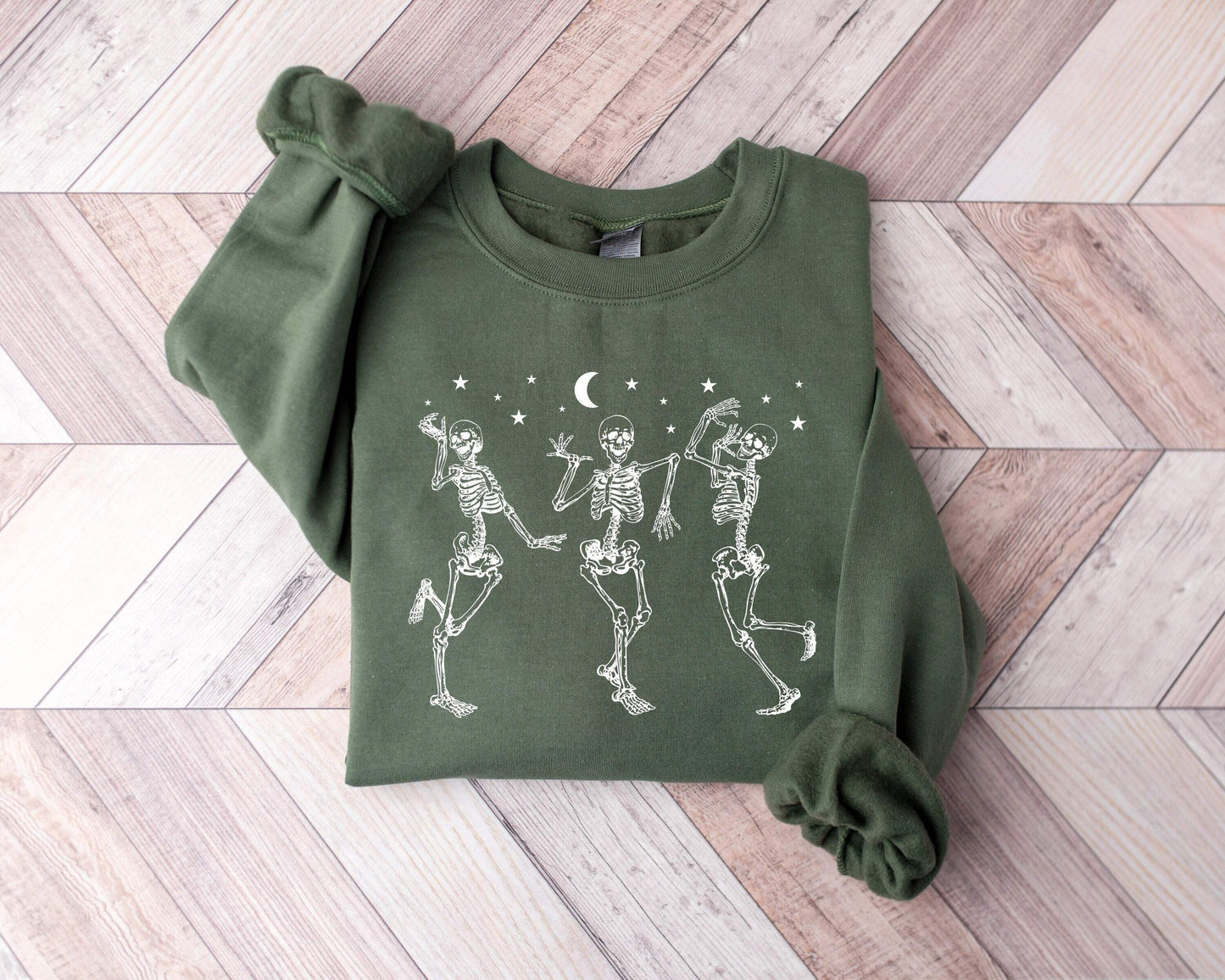 Dancing Skeleton shirt 100% Cotton T-shirt High Quality