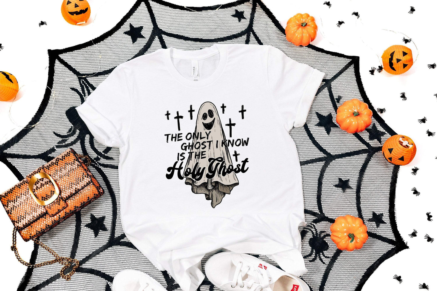 The Only Ghost I Know Is The Holy Ghost shirt 100% Cotton T-shirt High Quality