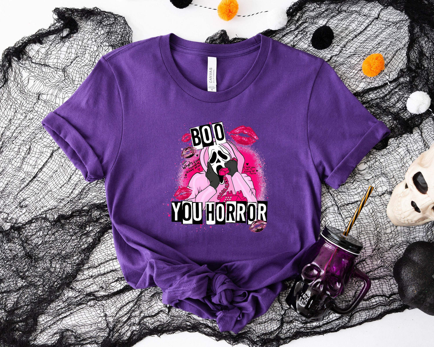 Boo You Horror shirt 100% Cotton T-shirt High Quality