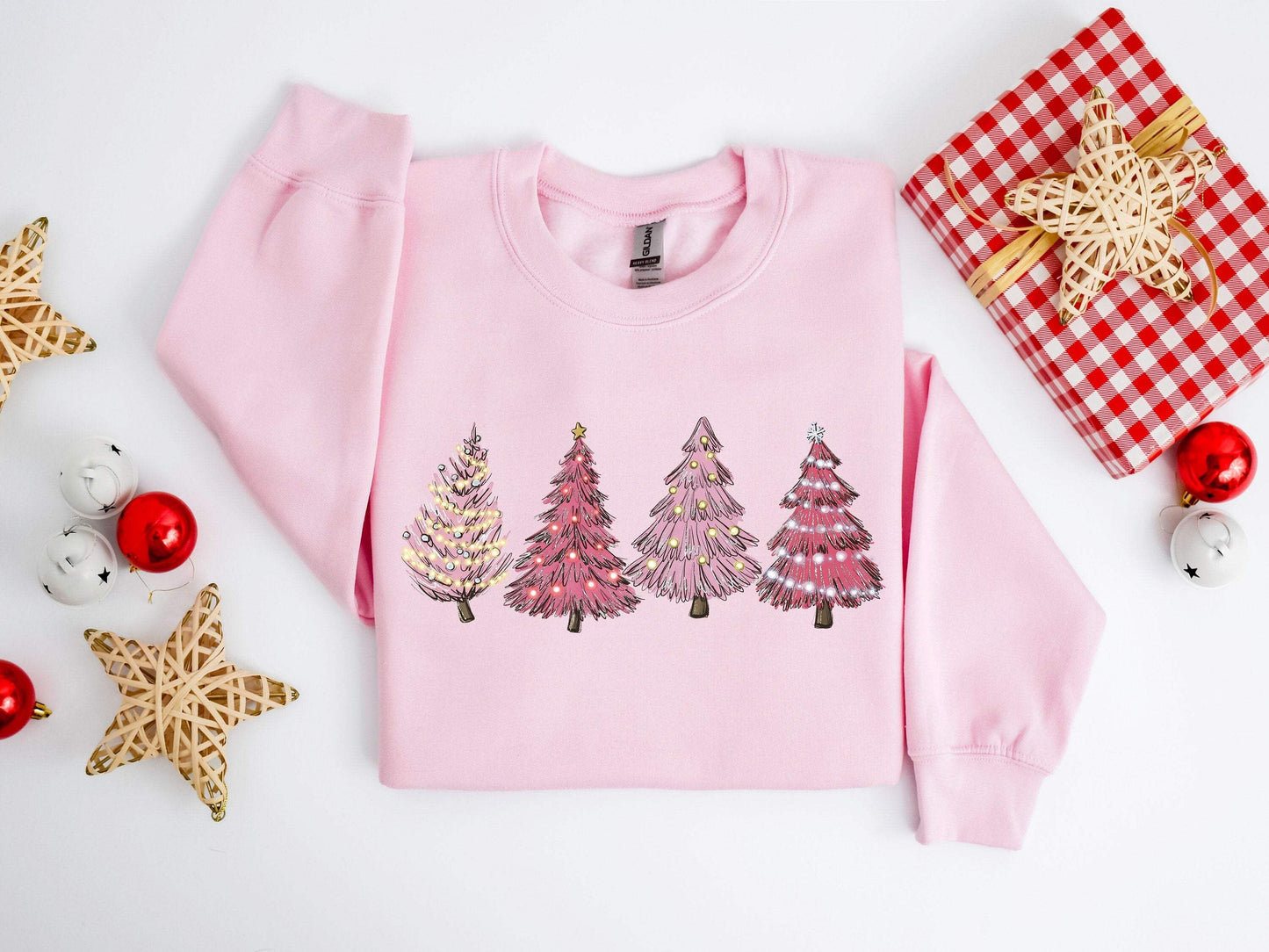 Christmas Trees 100% Cotton T-shirt High Quality