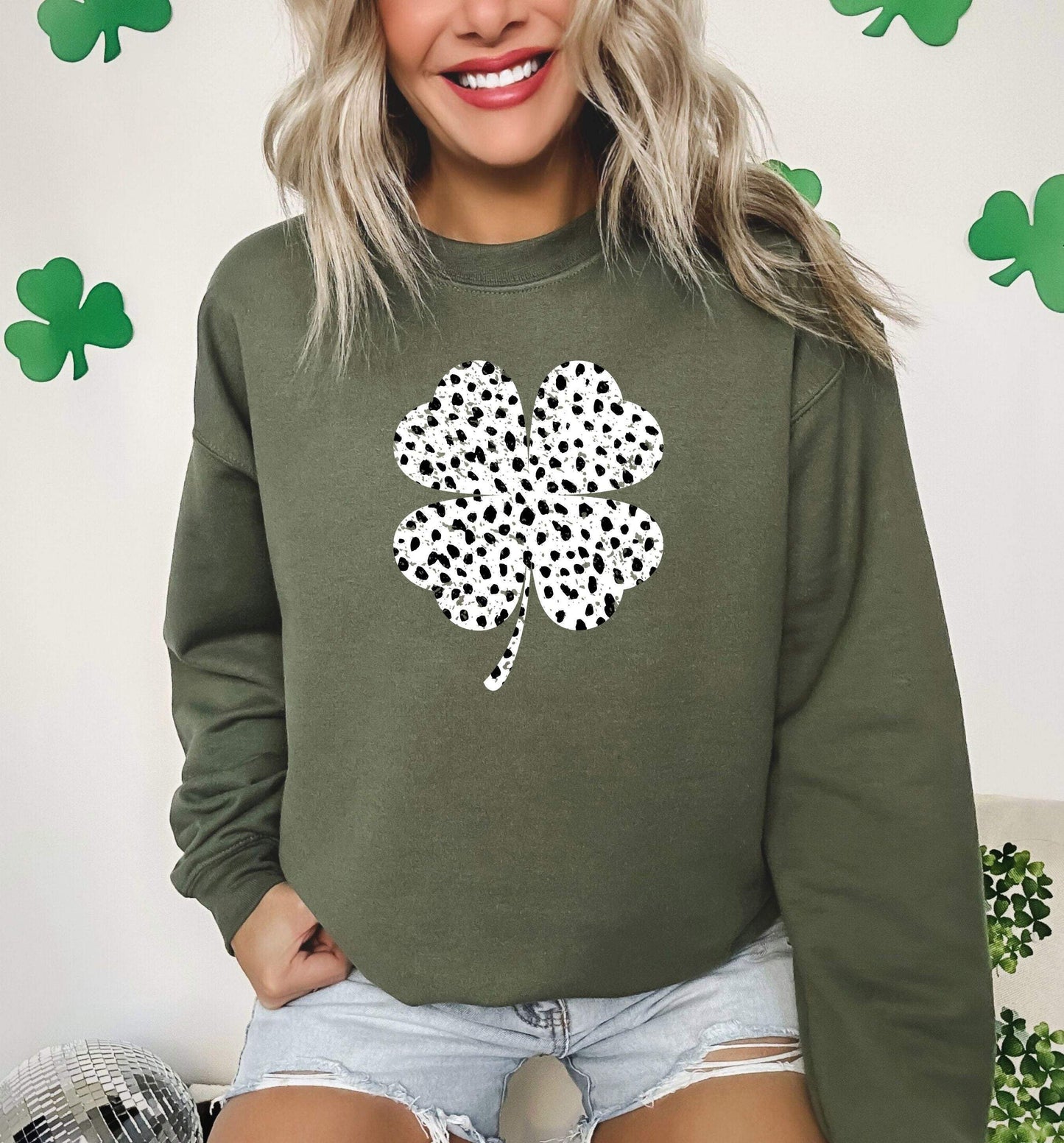 Leopart Shamrock 100% Cotton T-shirt High Quality