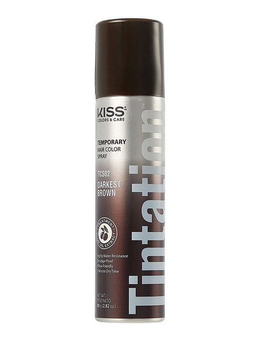 Kiss Tintation Temporary Hair Color Spray 1.5 oz (Black)