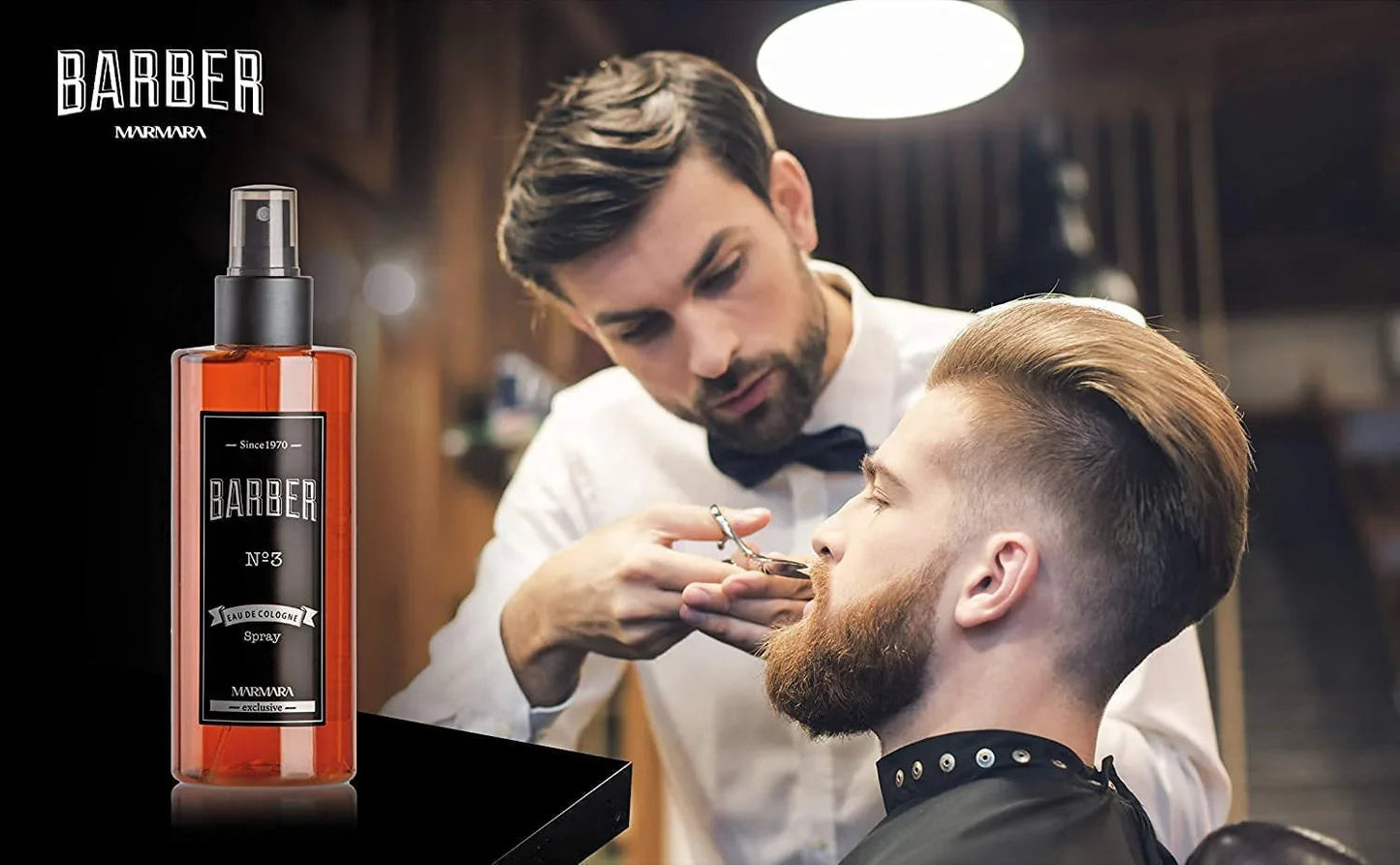 Marmara Barber Aftershave Cologne No.3, 250ml / 8.4 oz - Multipack